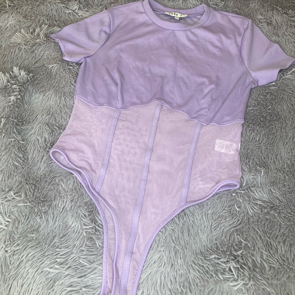 Lavender Corset Bodysuit XL